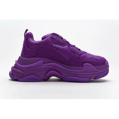 Bstsneaker- Balenciaga Triple S Letter Plum Red 536737 W2FA1 9016  02