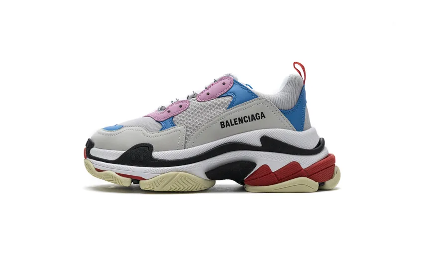 Bstsneaker- Balenciaga Triple S Pink Bright Blue 541624 W06E2 1150 