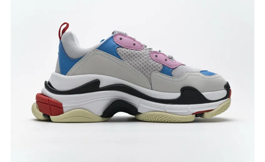 Bstsneaker- Balenciaga Triple S Pink Bright Blue 541624 W06E2 1150 