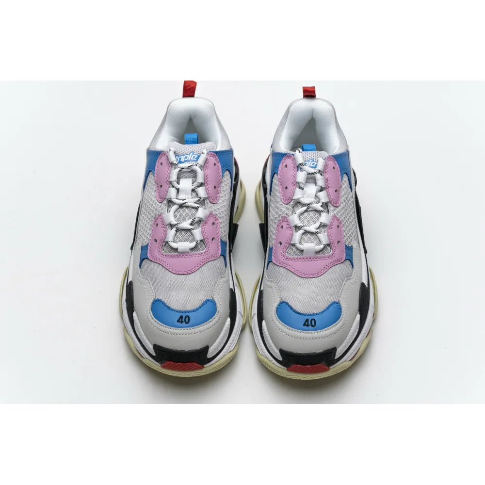 Bstsneaker- Balenciaga Triple S Pink Bright Blue 541624 W06E2 1150 