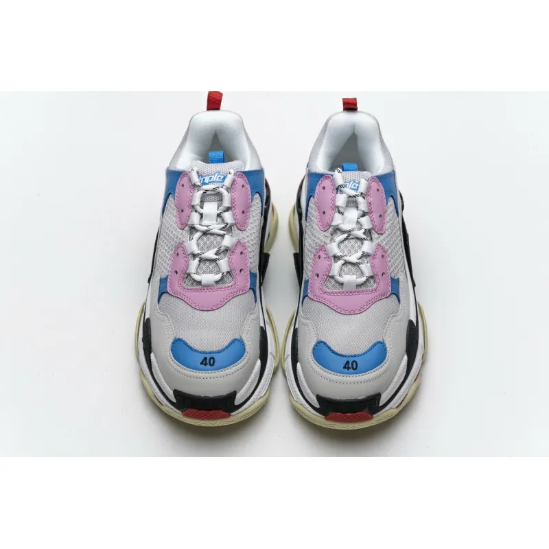 Bstsneaker- Balenciaga Triple S Pink Bright Blue 541624 W06E2 1150 