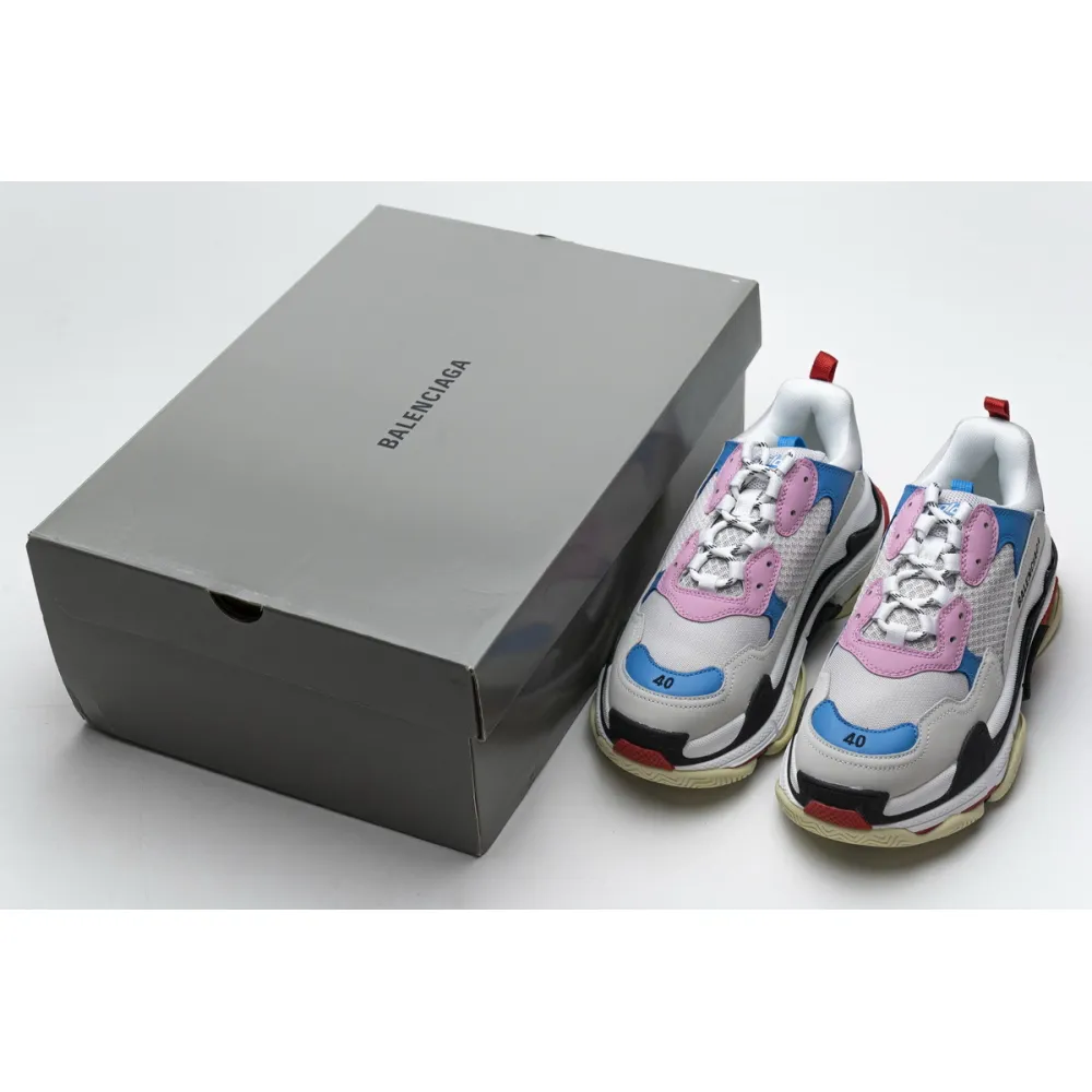 Bstsneaker- Balenciaga Triple S Pink Bright Blue 541624 W06E2 1150 