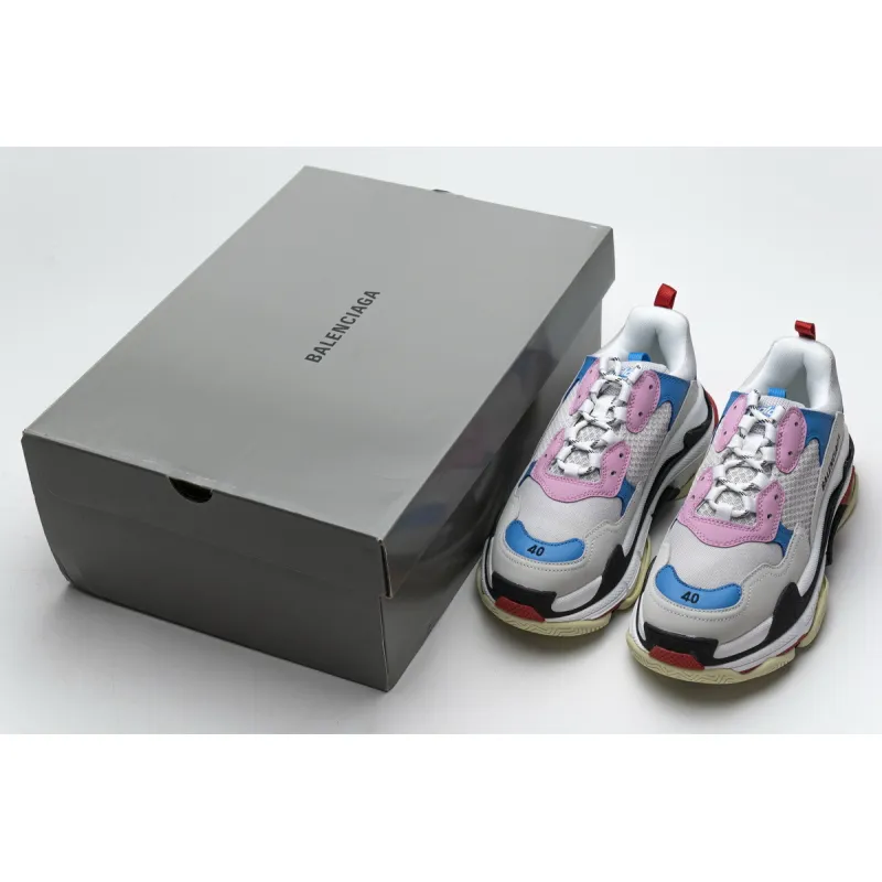 Bstsneaker- Balenciaga Triple S Pink Bright Blue 541624 W06E2 1150 