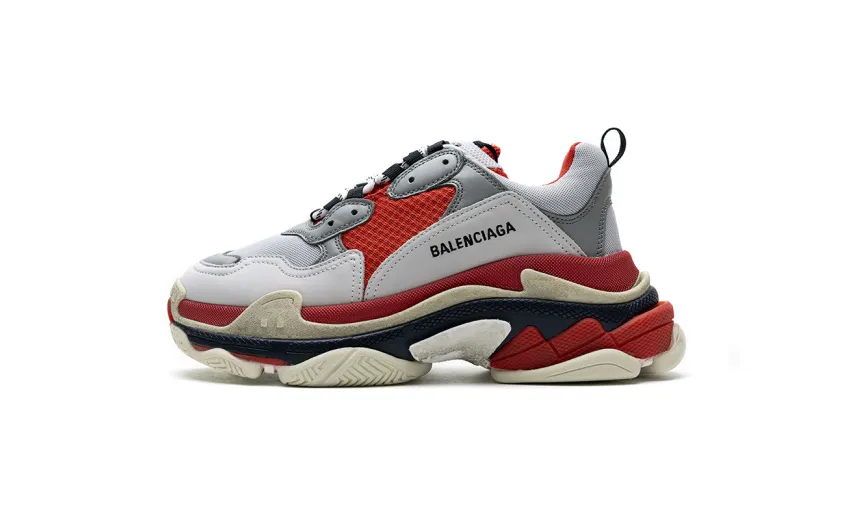 Bstsneaker- Balenciaga Triple S Red White Dark Grey 541624 W06E2 1863 