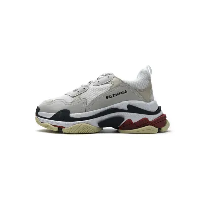 Bstsneaker- Balenciaga Triple S White Dark Grey Red 541624 W06E2 1790  01