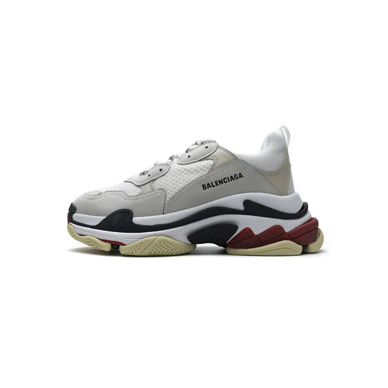 Bstsneaker- Balenciaga Triple S White Dark Grey Red 541624 W06E2 1790 