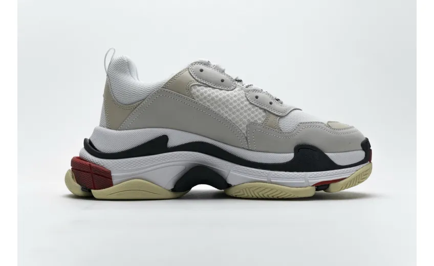 Bstsneaker- Balenciaga Triple S White Dark Grey Red 541624 W06E2 1790 