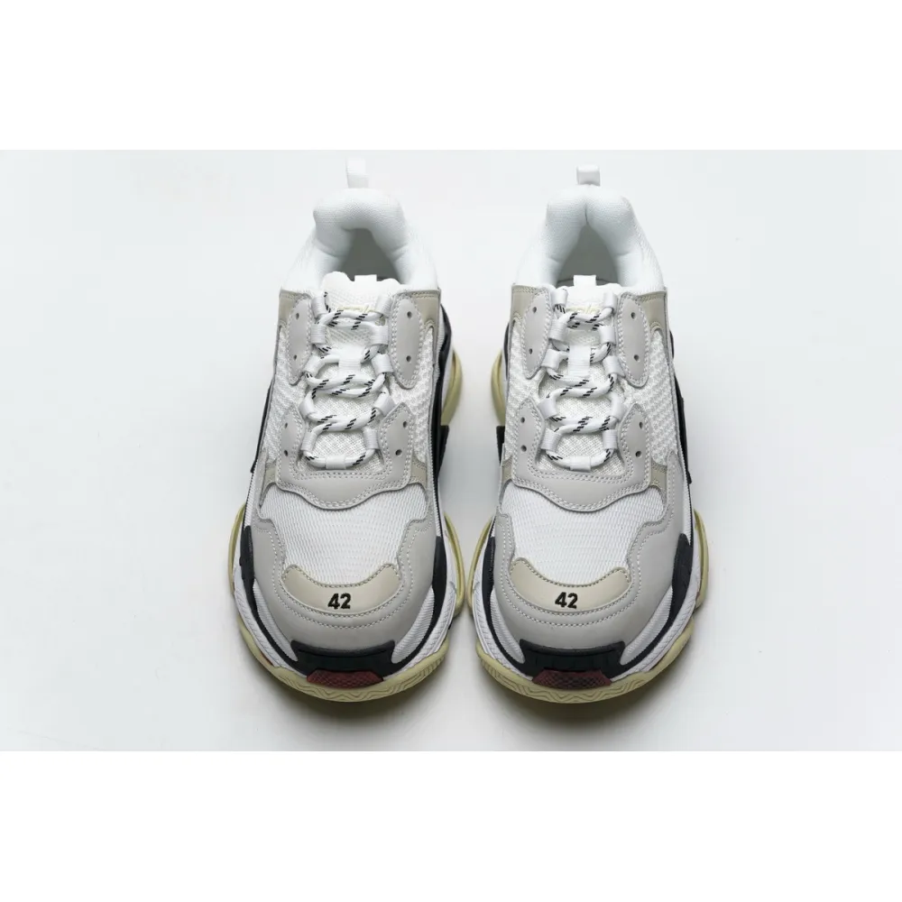 Bstsneaker- Balenciaga Triple S White Dark Grey Red 541624 W06E2 1790 
