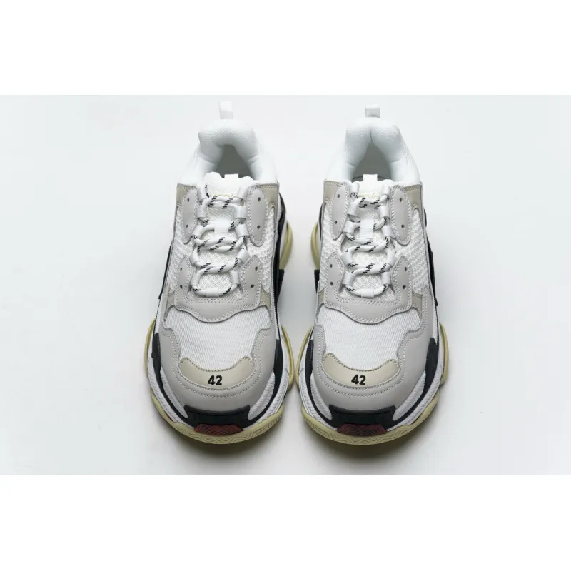 Bstsneaker- Balenciaga Triple S White Dark Grey Red 541624 W06E2 1790 