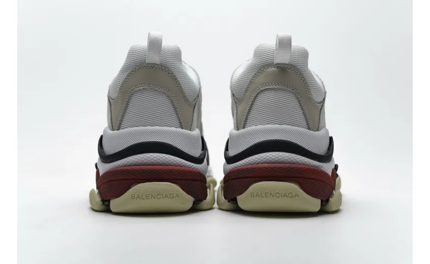 Bstsneaker- Balenciaga Triple S White Dark Grey Red 541624 W06E2 1790 