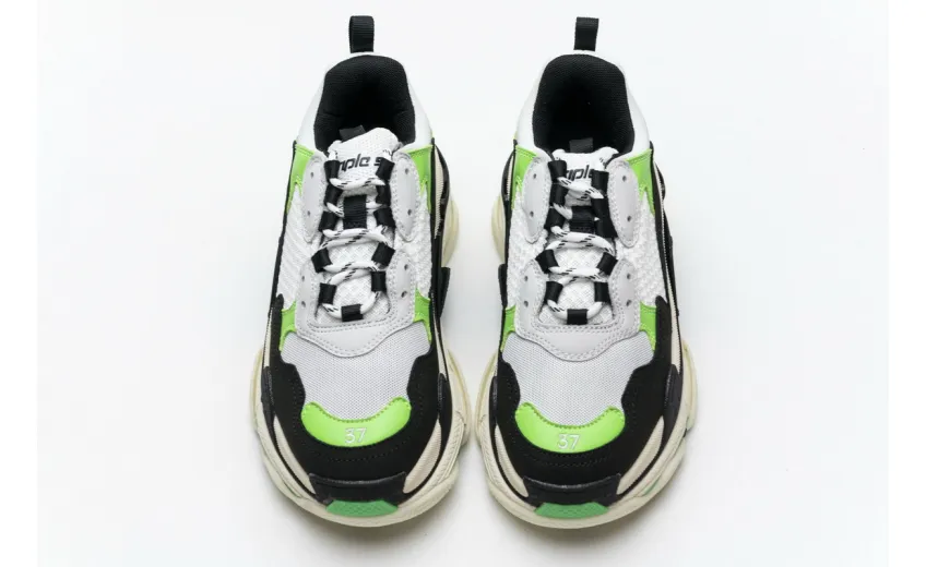 Bstsneaker- Balenciaga Triple S White Green 483513 W06E1 1008 
