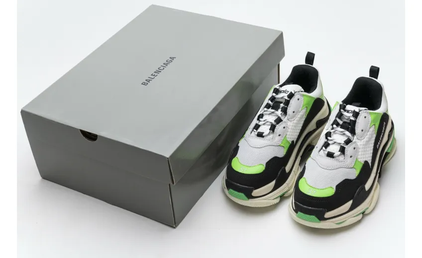Bstsneaker- Balenciaga Triple S White Green 483513 W06E1 1008 
