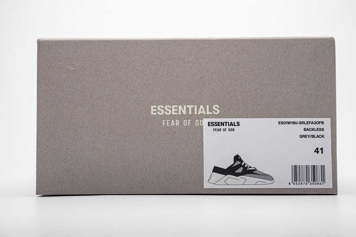 Bstsneaker- Fear of God Essentials ES01W19U-SRLEFA3OFB Grey Black 