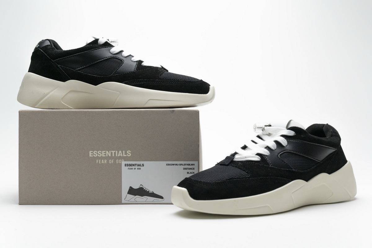 Bstsneaker- Fear of God Essentials ES02W19U-SRLEFABLWH Black White 