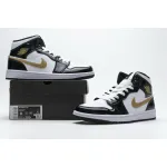 Bstsneaker- Jordan 1 Mid Patent Black White Gold 852542-007 