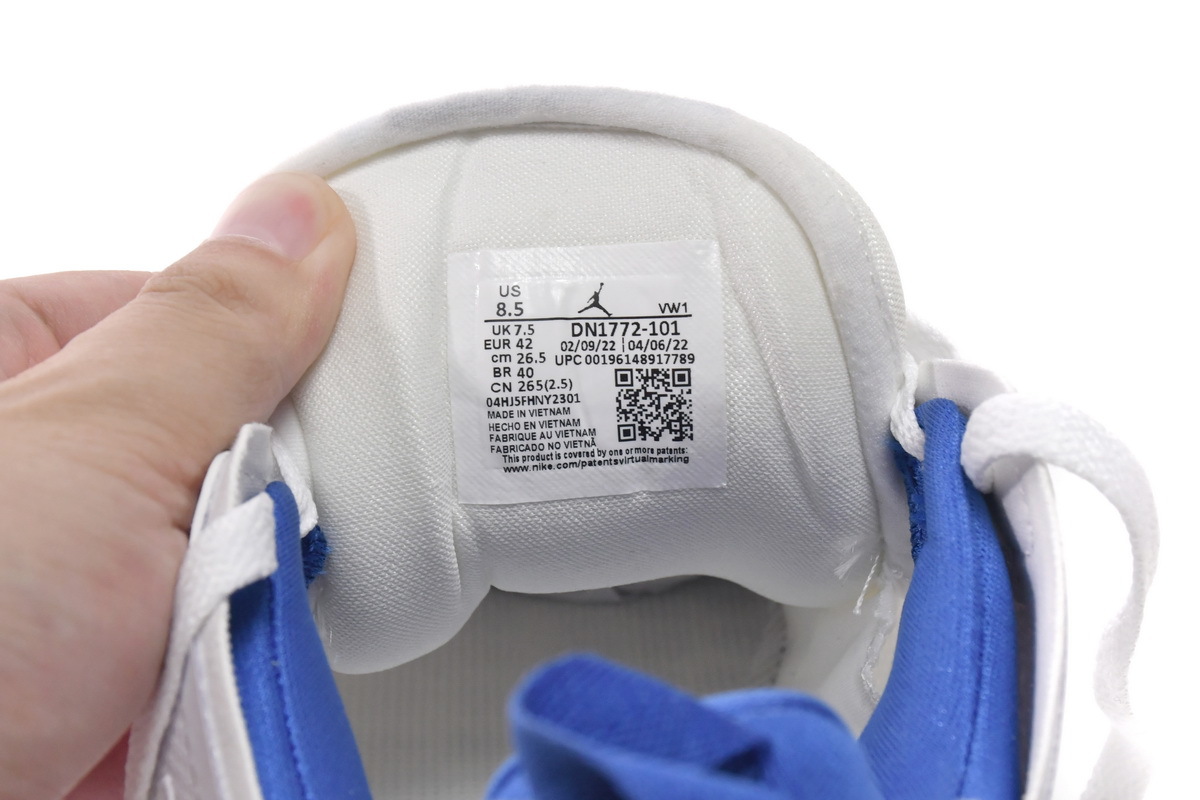 Bstsneaker- Jordan Luka 1 White Blue Cement DN1772-101  