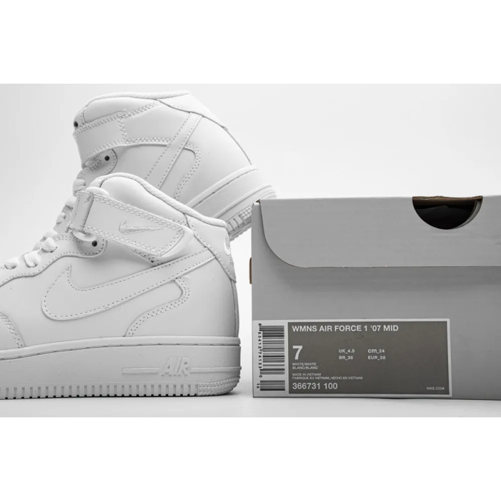 Bstsneaker- Nike Air Force 1 ’07 MID White 366731-100  