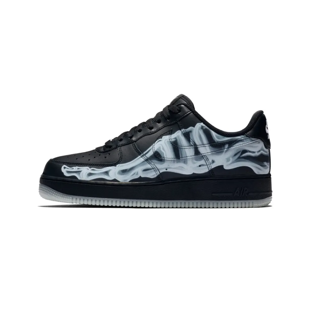 Bstsneaker- Nike Air Force 1 Low Black Skeleton Halloween (2019) BQ7541 001   