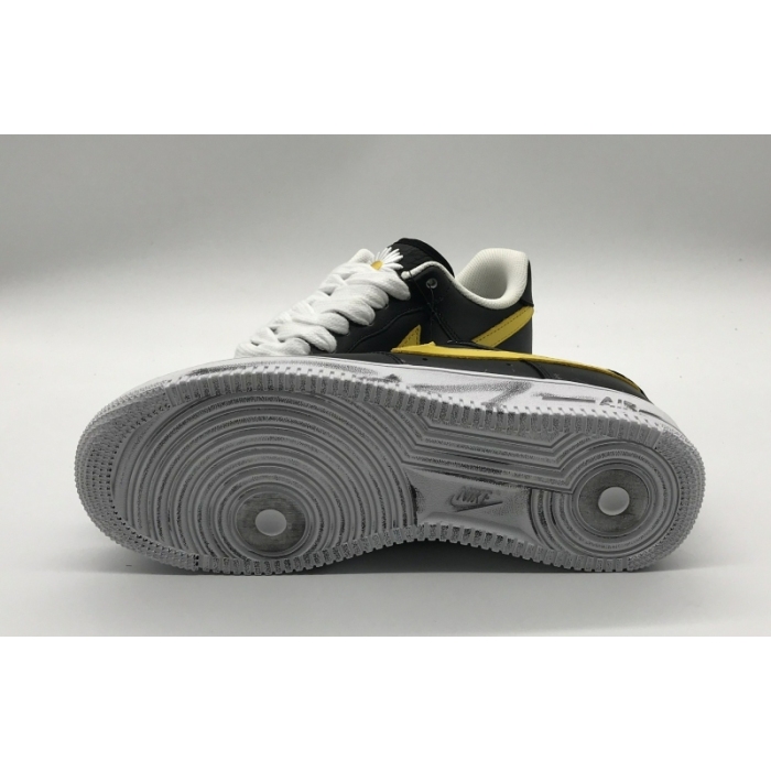  Nike Air Force 1 Low G-Dragon Peaceminusone Para-Noise Black-Yellow AQ3692-001  