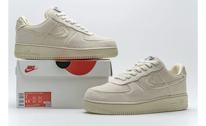 Bstsneaker- Nike Air Force 1 Low Stussy Fossil CZ9084-200   