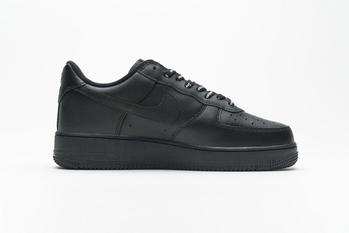 Bstsneaker- Nike Air Force 1 Low Supreme Black CU9225-001 
