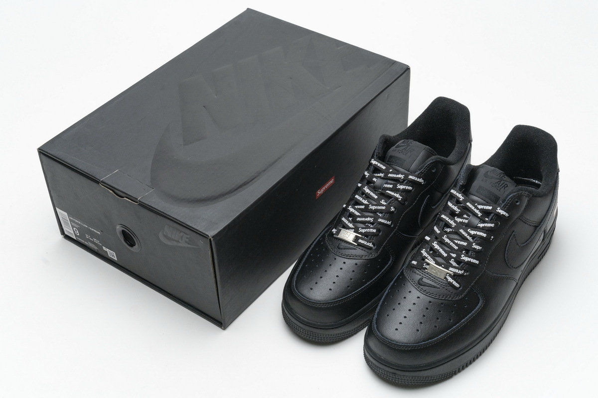 Bstsneaker- Nike Air Force 1 Low Supreme Black CU9225-001 