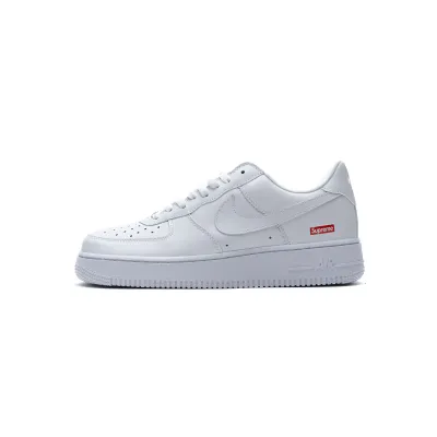  Nike Air Force 1 Low Supreme White-Red CU9225-100   01