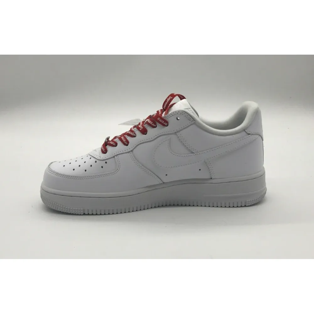 Bstsneaker- Nike Air Force 1 Low Supreme White-Red CU9225-100  