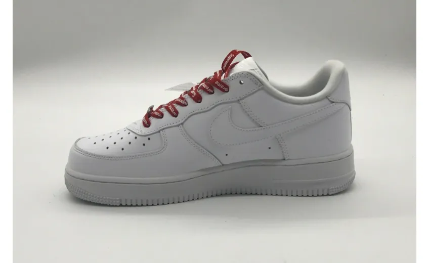 Bstsneaker- Nike Air Force 1 Low Supreme White-Red CU9225-100  