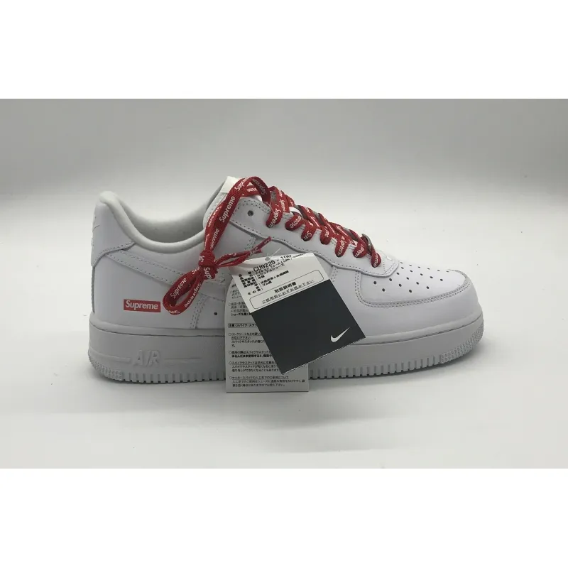 Bstsneaker- Nike Air Force 1 Low Supreme White-Red CU9225-100  