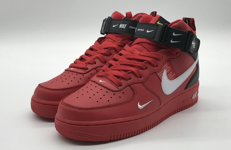 Bstsneaker- Nike Air Force 1 Mid Utility University Red 804609-605  