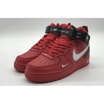  Nike Air Force 1 Mid Utility University Red 804609-605   02