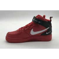  Nike Air Force 1 Mid Utility University Red 804609-605  