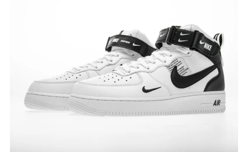 Bstsneaker- Nike Air Force 1 Mid Utility White Black 804609-103  