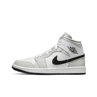  Nike Air Jordan 1 Mid Light Smoke Grey (W) BQ6472-015
