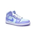 Bstsneaker- Nike Air Jordan 1 Mid Purple Pulse Aqua 554724-500 