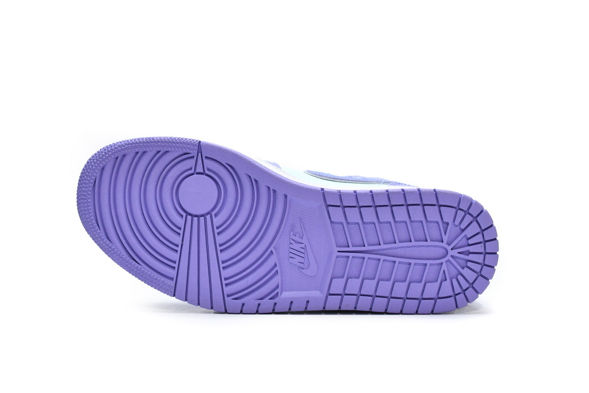 Bstsneaker- Nike Air Jordan 1 Mid Purple Pulse Aqua 554724-500 