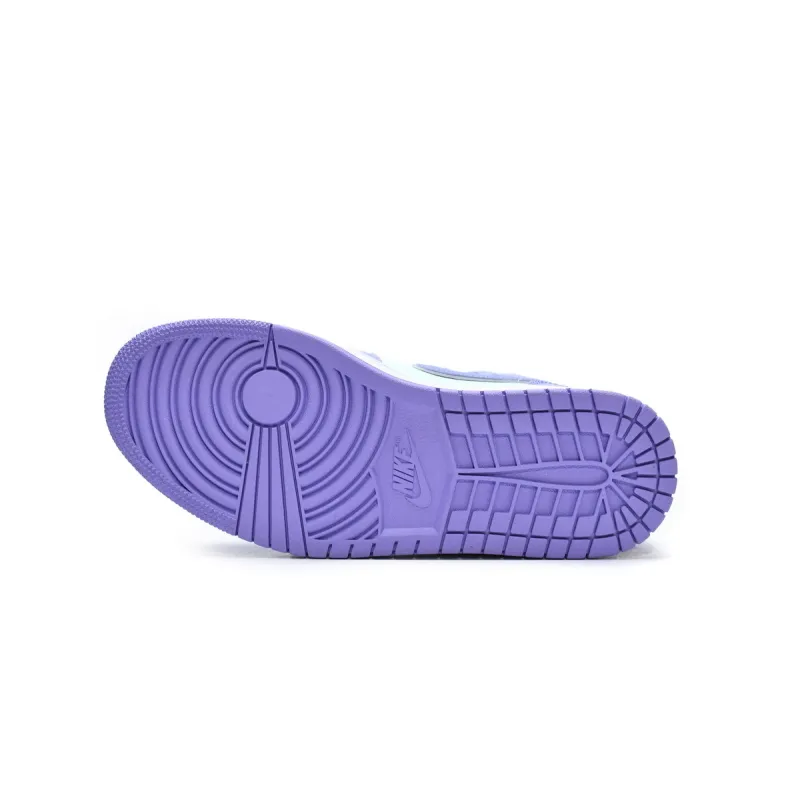 Bstsneaker- Nike Air Jordan 1 Mid Purple Pulse Aqua 554724-500 