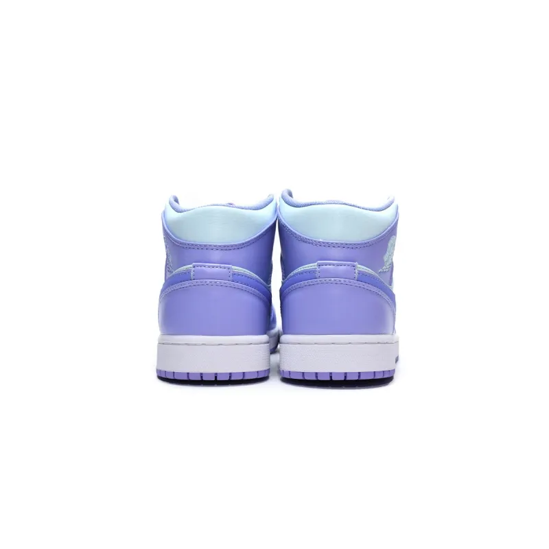Bstsneaker- Nike Air Jordan 1 Mid Purple Pulse Aqua 554724-500 