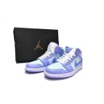 Bstsneaker- Nike Air Jordan 1 Mid Purple Pulse Aqua 554724-500 