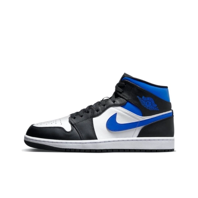 Bstsneaker- Nike Air Jordan 1 Mid White Black Racer Blue 554724-140  01