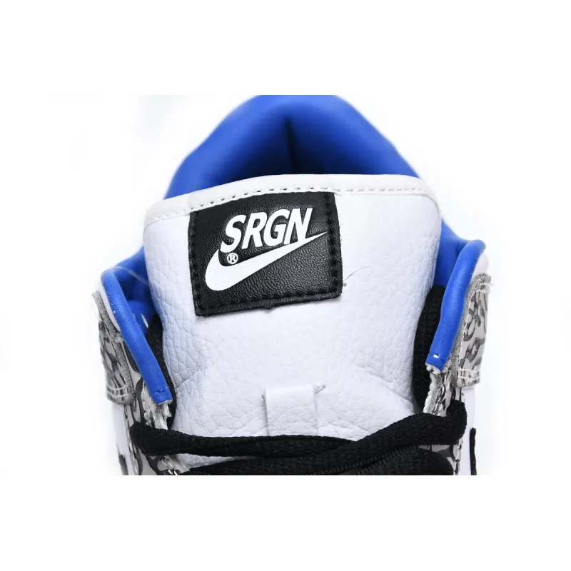 Bstsneaker- Nike Dunk Low Black White Blue CU1727-106 