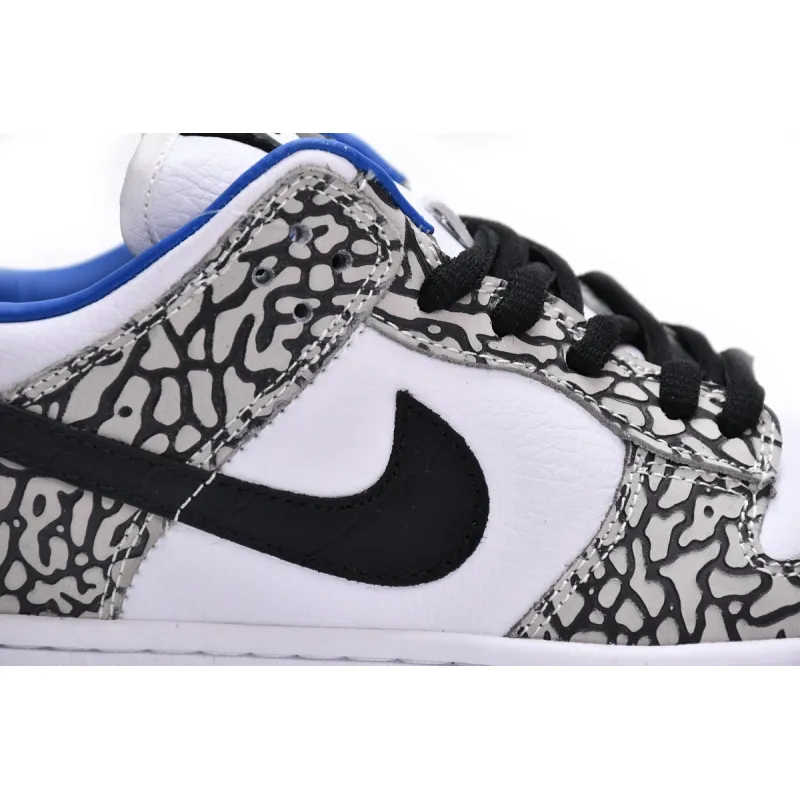 Bstsneaker- Nike Dunk Low Black White Blue CU1727-106 