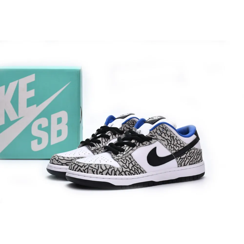 Bstsneaker- Nike Dunk Low Black White Blue CU1727-106 