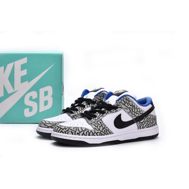 Bstsneaker- Nike Dunk Low Black White Blue CU1727-106 