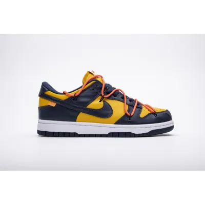  Nike Dunk Low Off-White University Gold Midnight Navy CT0856-700  02