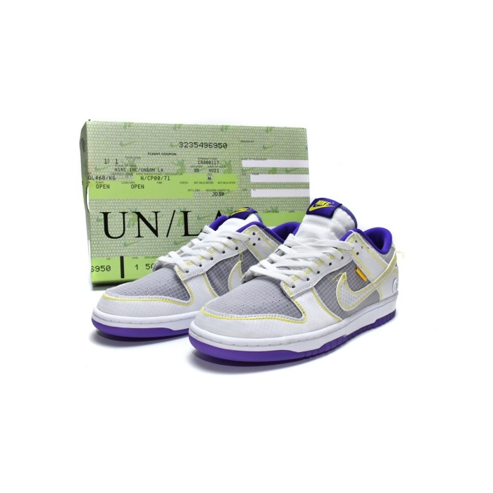  Nike Dunk Low Union Passport Pack Grey Purple DJ9649-500 