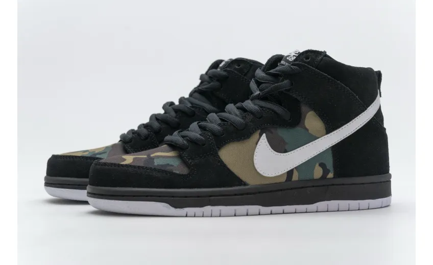 Bstsneaker-Nike SB Dunk High Camo BQ6826-001