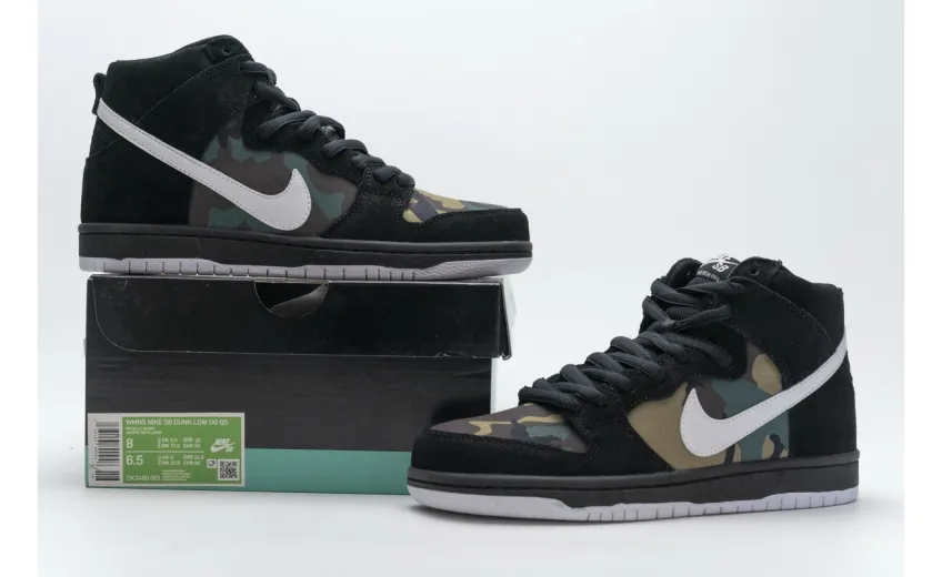 Bstsneaker-Nike SB Dunk High Camo BQ6826-001