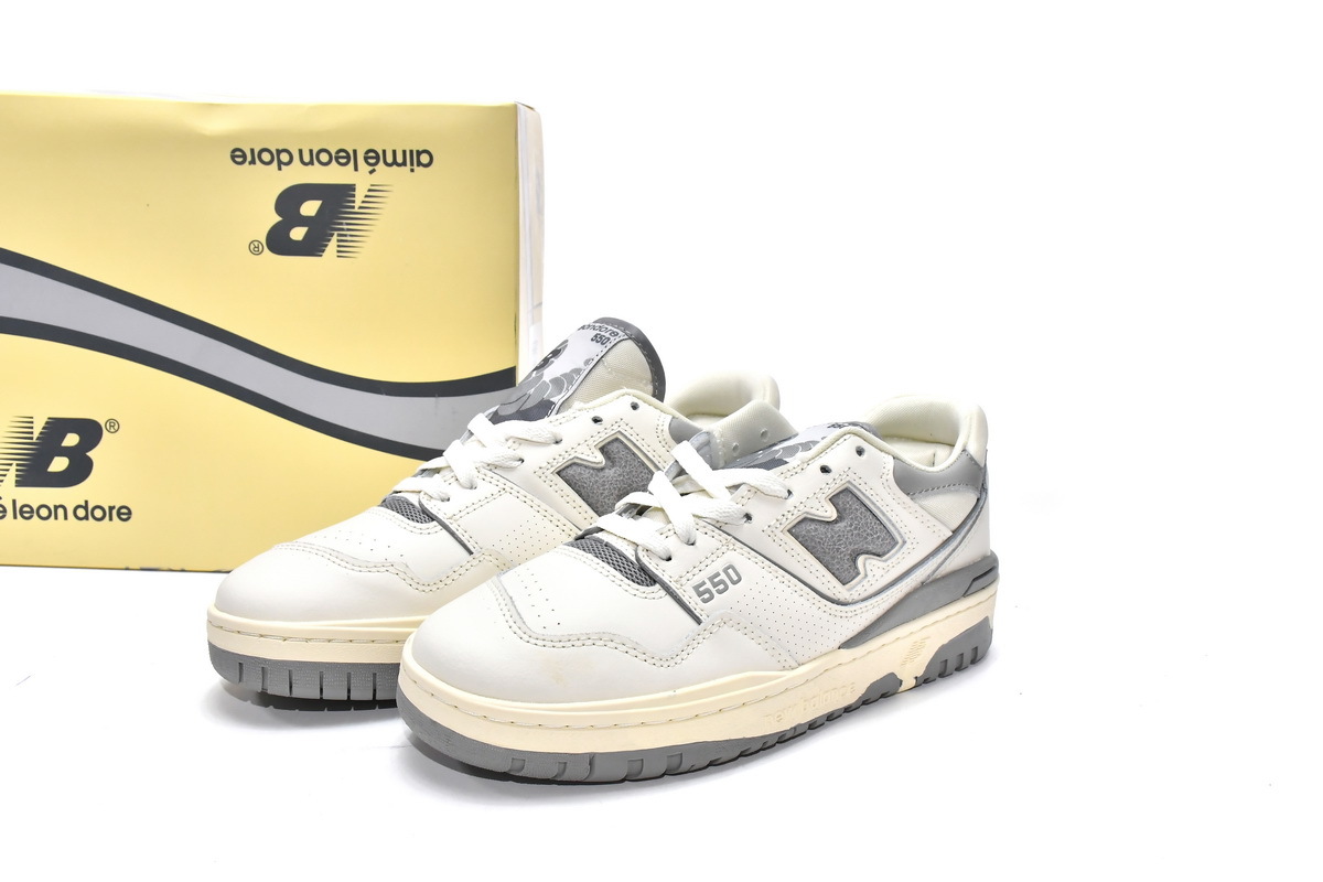 Bstsneaker-New Balance 550 Aime Leon Dore White Grey BB550ALE